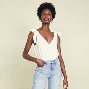 Amanda Uprichard Josephine Tank White - size small